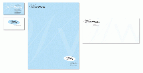 Shiere Melin, graphic design, logo, business card, letterhead, envelope